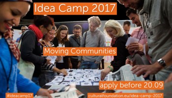 ¡Atención! Convocatoria de ideas para el Idea Camp 2017: Moving Communities