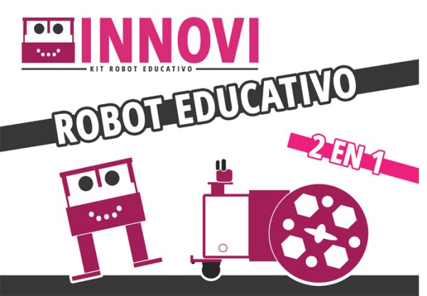 Imagen de cabecera de Innovi. Robot educativo de código abierto.