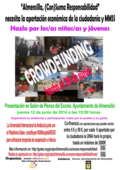 12 de junio día del Crowdfunding en Almensilla, (Con)Suma Responsabilidad